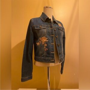 Embroidered Blue Jean Jacket